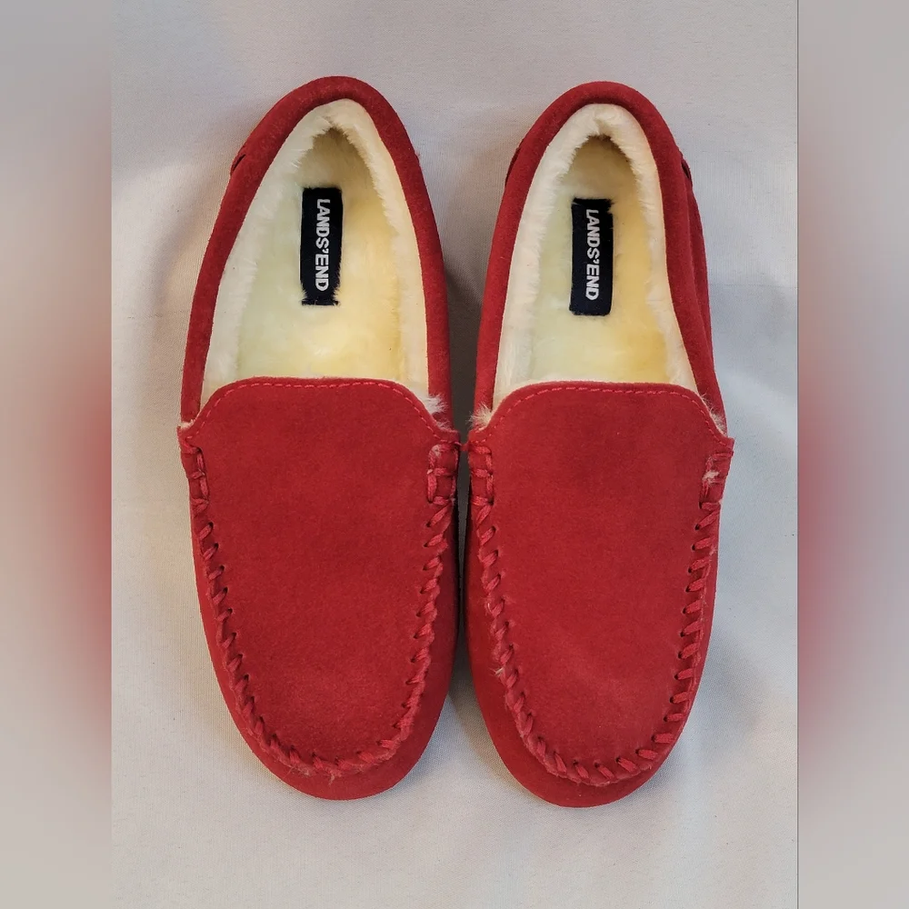 Lands' End Childrens Slip On Slippers Size 4